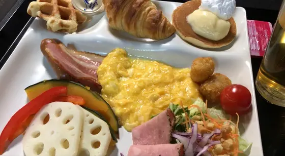 朝ごはんはブュッフェスタイル