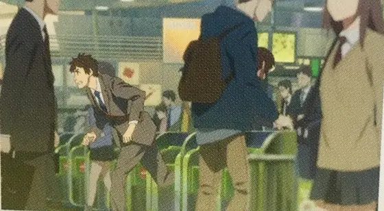 慌てて走る