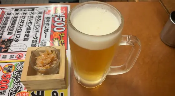 まずはやっぱり🍺