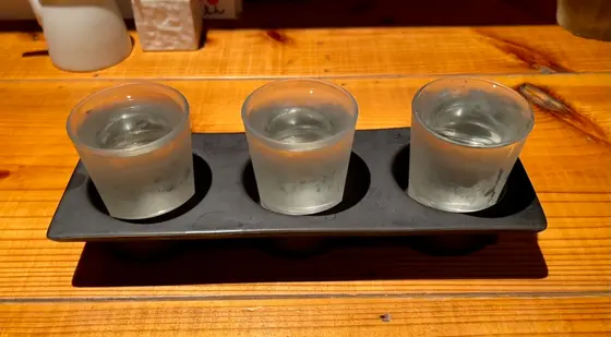利き酒3種セット900円