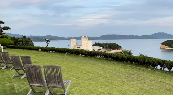 庭からの景色