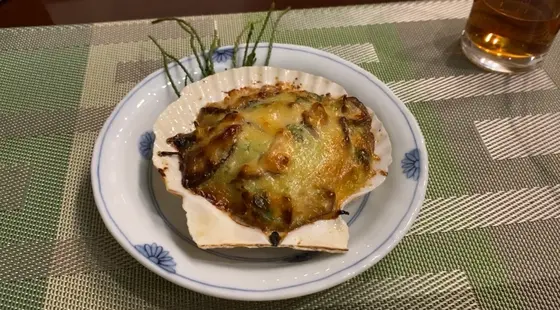 帆立のみそ焼き