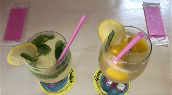 絶頂ストロングレモネード580円とモヒートレモネード580円🍋