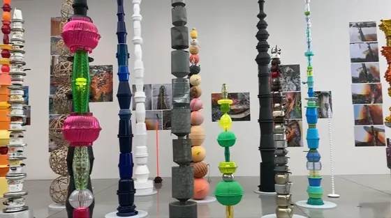 生活用品で作られた作品