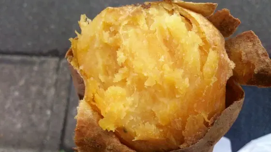 甘くてほっかほっかの焼き芋を堪能