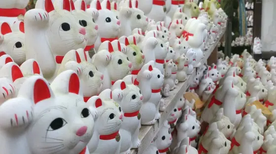 招き猫発祥の地