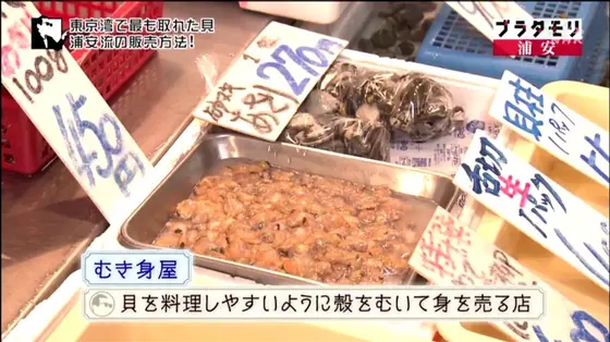 貝のむき身屋