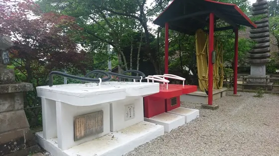 外にも靴が