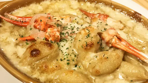人気の「カニみそ料理」