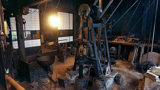 往時の仕事場がそのままに