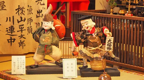 恵比寿（右）と大黒天（左）
