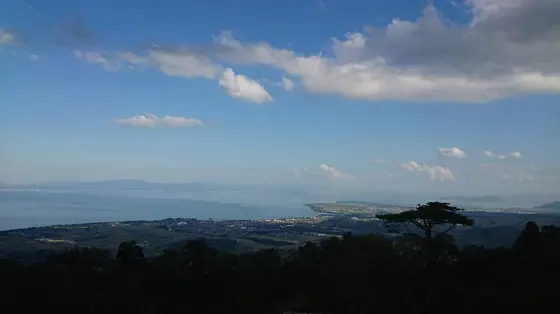 琵琶湖の見える丘