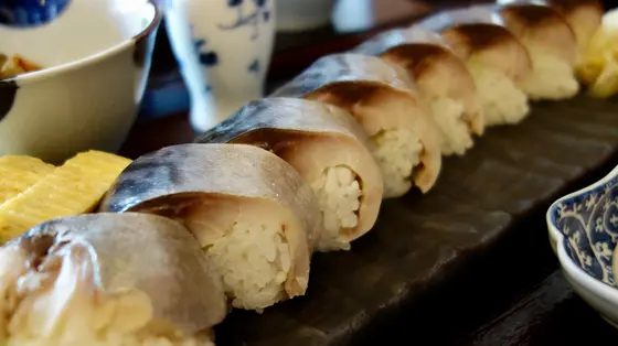 極上さば寿司の定食(1880円)