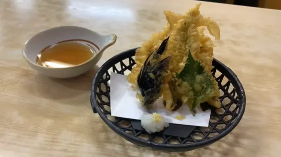 国産 穴子の天ぷら(750円)