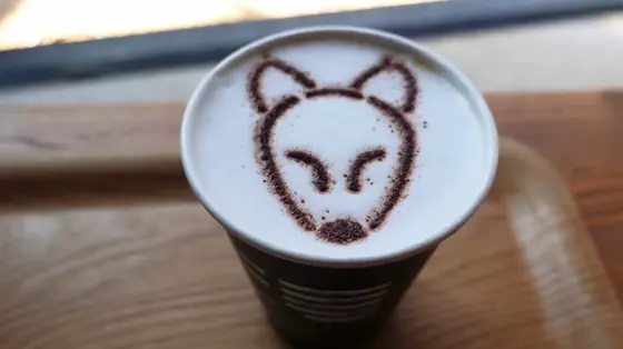 狐のカフェラテ/ 450円