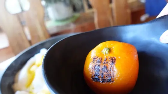 焼印付きのみかん