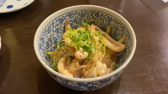 イカと舞茸の味噌バター ¥980