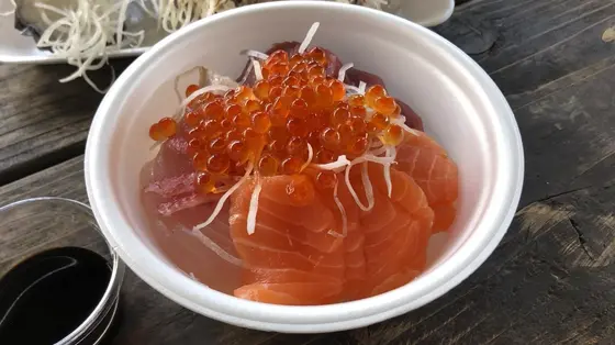 海鮮丼を作ったよ〜