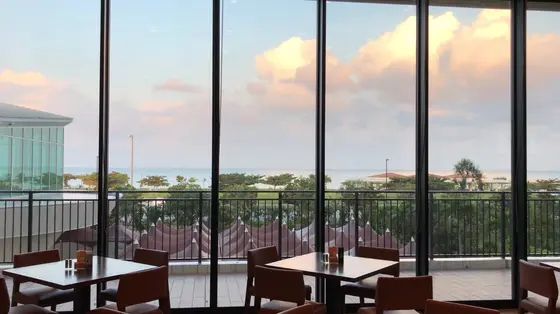 朝食会場からの景色