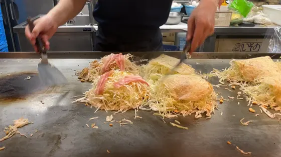 目の前で焼いてもらえる！