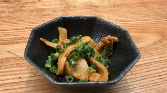 お通し 島ラー油めんま