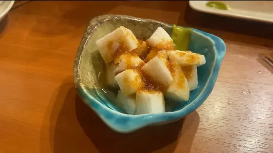 長いものポン酢和え
