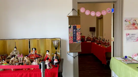 あ、ここにもお雛さまが