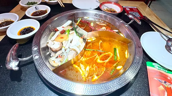 夕飯の火鍋