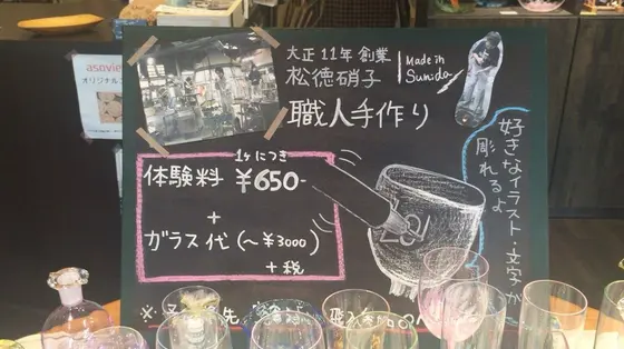 ガラス作り体験