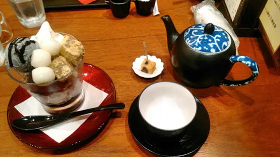 パフェ＆お茶