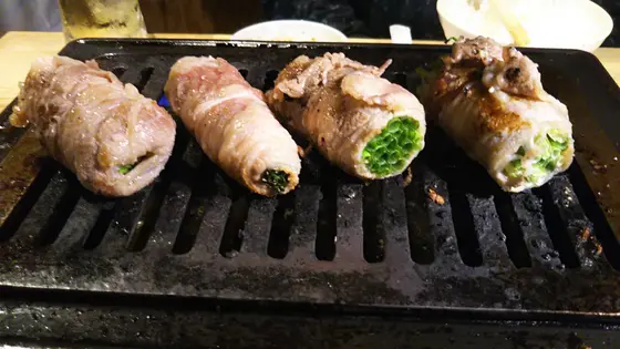 特製ネギ・カルビ包み