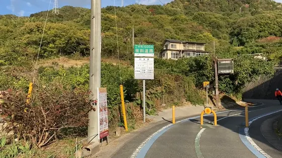 自転車用の道が整備されています
