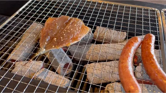 炭は事前に起こしてもらえる！