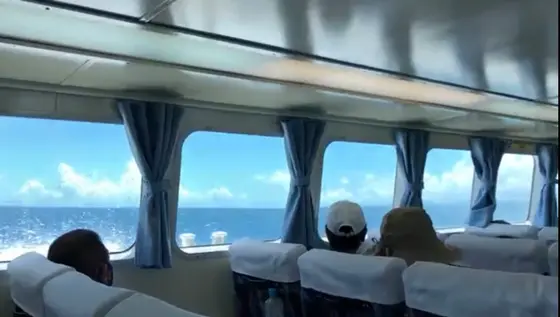 船内から見える景色