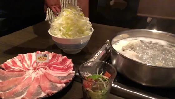 島豚のしゃぶしゃぶ