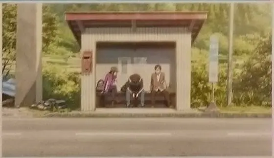 映画の中のバス停