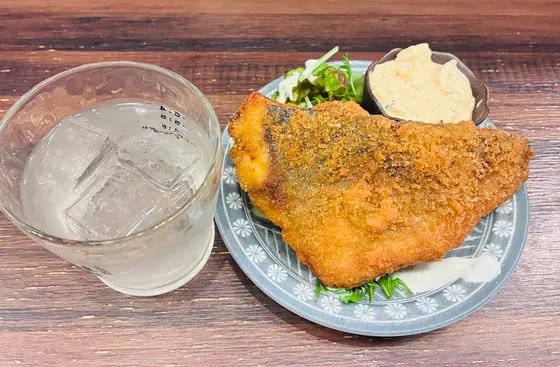 🐟アジフライ&焼酎×2 ¥1,130