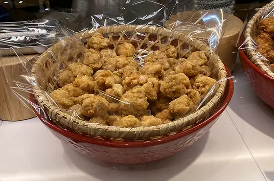 3種類の味が楽しめる唐揚げ
