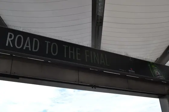 UCLの決勝の会場でした