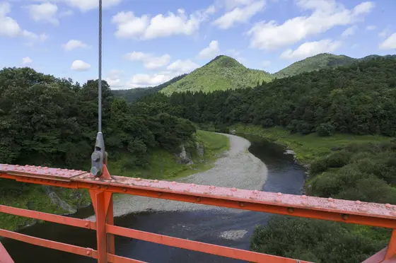 Mountains and river landscape
