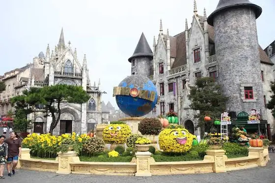 パリ風街並みと中華風町並み