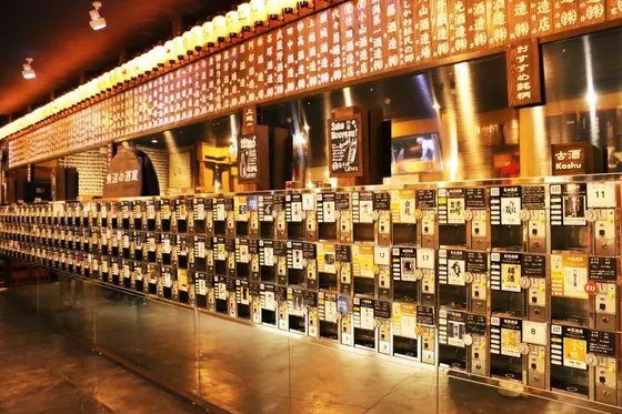 これ全部日本酒の試飲マシーン😍