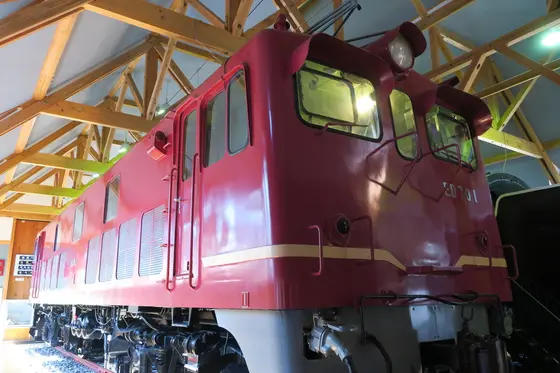 機関車が展示されています
