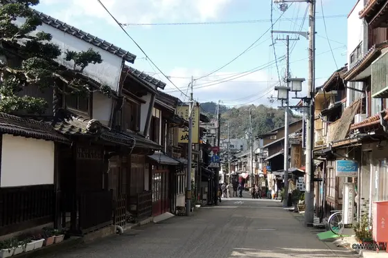 伝統的な出石町の町並み