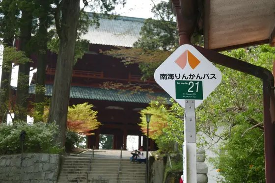 バス停に番号が付いている