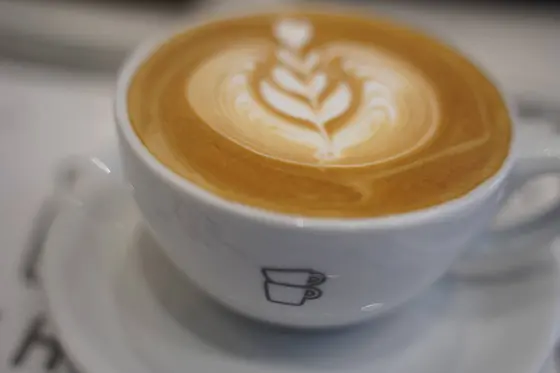 ラテアートがおしゃれなカフェオレ