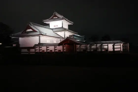 お城のライトアップ④