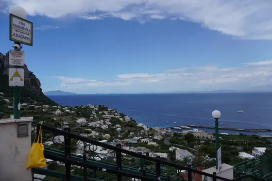 カプリ島の街並みも見渡すことができます🏘