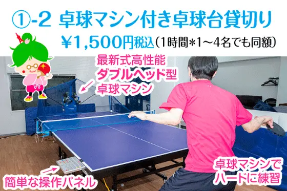 ダブルヘッド型の最新高性能卓球マシンは誰でも楽しめます！