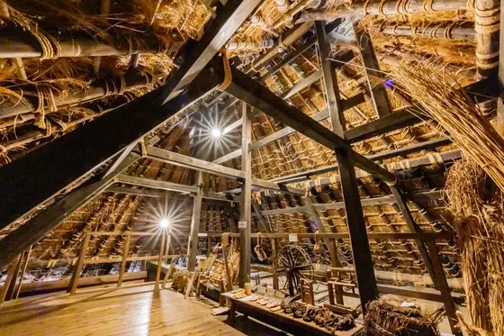 Take a look inside the thatched house